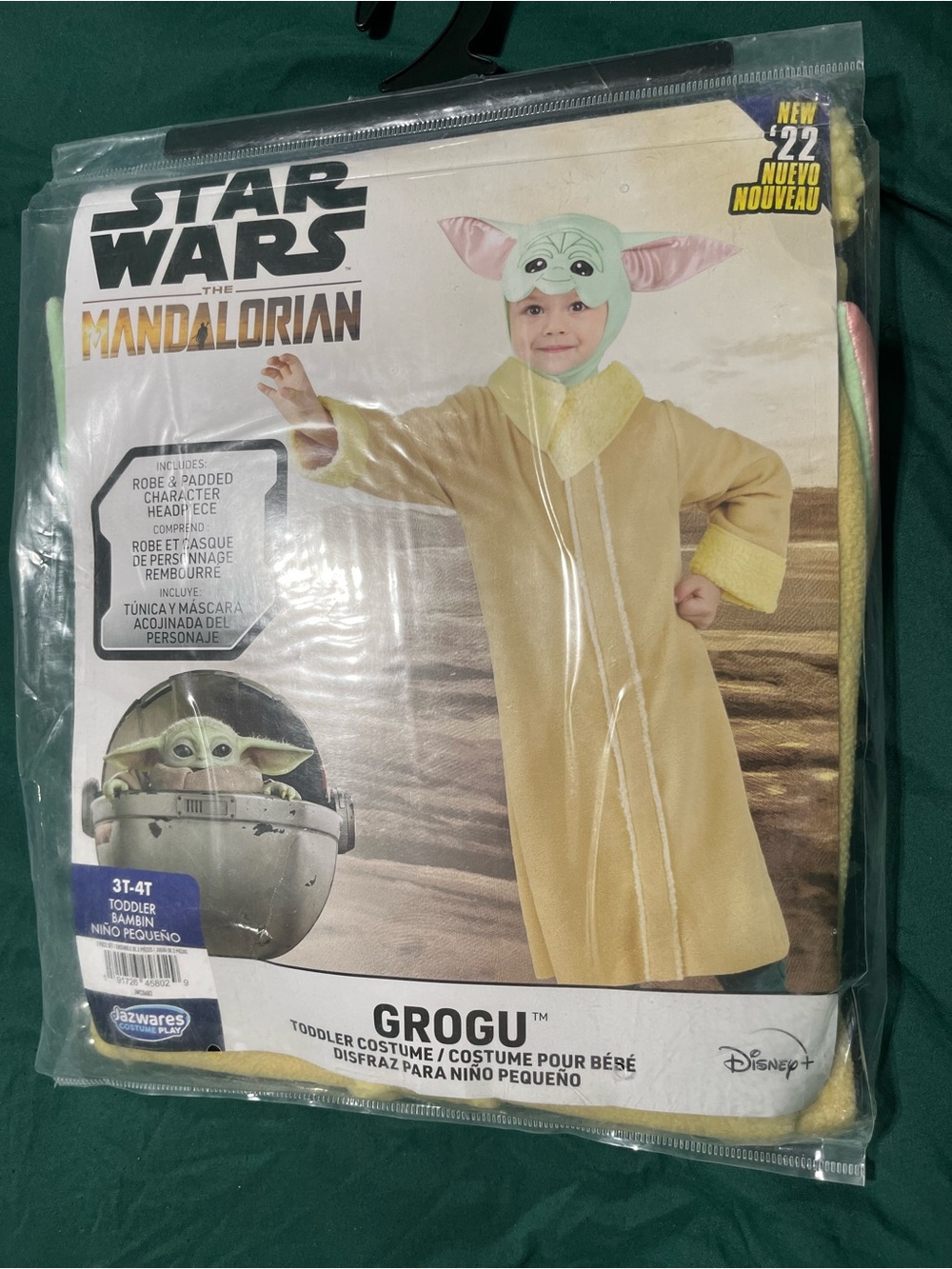 Star Wars Grogu Toddler Costume in Yellow and Green